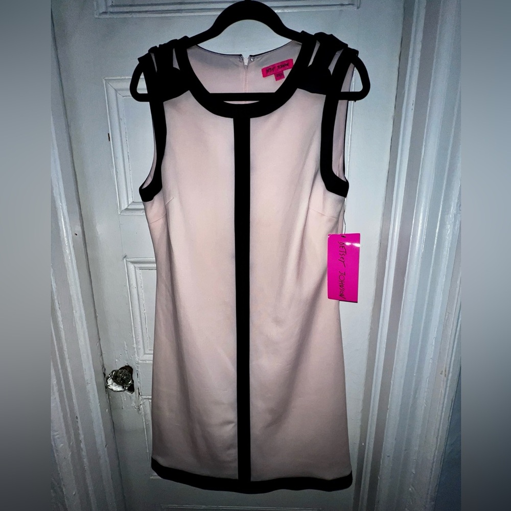Betsey Johnson Pink and Black Mini Dress